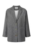Luis Blazer - Wool Blazers Single Breasted Blazers Grey STUDIO FEDER