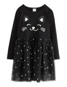 Dress Mesh Skirt Cat Face Dresses & Skirts Dresses Casual Dresses Long...