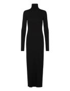 Ribbed Turtleneck Dress Designers Knee-length & Midi Black Polo Ralph ...