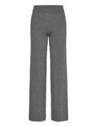 Wide Pants Bottoms Trousers Wide Leg Grey Davida Cashmere