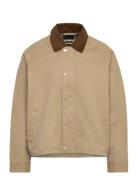 Light Weight Zip Barn Jacket Ohut Takki Beige Abercrombie & Fitch