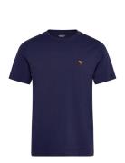 Life Like Moose Icon Crew Tee Tops T-shirts Short-sleeved Navy Abercro...