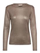Long-Sleeved T-Shirt Tops T-shirts & Tops Long-sleeved Gold FREE/QUENT