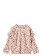 T-Shirt L/S Belinda Tops T-shirts Long-sleeved T-shirts Pink Wheat