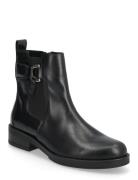 Chelsea Shoes Boots Ankle Boots Ankle Boots Flat Heel Black Gabor