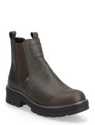 Y8150 Shoes Boots Ankle Boots Ankle Boots Flat Heel Brown Rieker