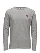 Mel Long Sleeve Tops T-shirts Long-sleeved Grey WOOD WOOD