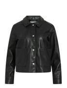 Vihellium Short Jacket - Noos Nahkatakki Black Vila