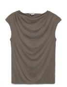 Rwbiarritz Ss Waterfall T-Shirt Tops T-shirts & Tops Sleeveless Brown ...