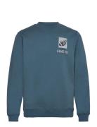 Sdswinton Tops Sweat-shirts & Hoodies Sweat-shirts Blue Solid