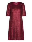 Crdiddi Dress Lyhyt Mekko Red Cream