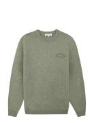 Grand Cerf Mini Manufacture Tops Knitwear Round Necks Khaki Green Mais...