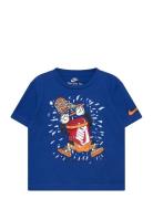 Te-S/S Tee Tops T-shirts Short-sleeved Blue Nike