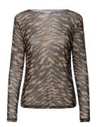 Zulvirsz Blouse Tops Blouses Long-sleeved Brown Saint Tropez
