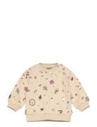 Sweatshirt L/S Elliot Tops Sweat-shirts & Hoodies Sweat-shirts Beige W...