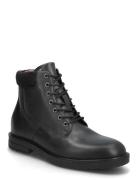 Cleated Hilfiger W Lth Boot Nyörisaappaat Black Tommy Hilfiger