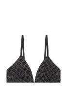 Lightly Lined Triangle Lingerie Bras & Tops Soft Bras Bralette Black C...