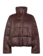 Seraphina-M Vuorillinen Takki Topattu Takki Brown MbyM