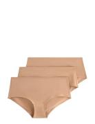 Brief Polly Reg Micro 3 Pack Alushousut Brief Tangat Beige Lindex