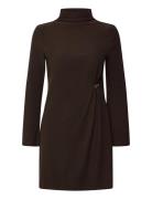 Vmkath Ls Short Buttn Cord Dress Jrs Exp Lyhyt Mekko Brown Vero Moda