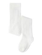 Tights Pointelle Knit Sukkahousut White Lindex