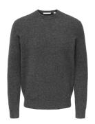 Onsray Reg Ls Crew Knit Frml Tops Knitwear Round Necks Grey ONLY & SON...