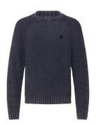 Sondye Tops Knitwear Round Necks Navy HUGO BLUE