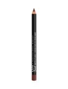 Suede Matte Lip Liner Huulikynä Meikki Brown NYX Professional Makeup
