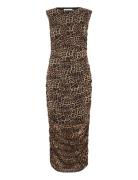 Lolumaxi Dress Sl Maksimekko Juhlamekko Brown Lollys Laundry