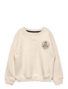 Lion Print Sweatshirt Tops Sweat-shirts & Hoodies Sweat-shirts Cream M...