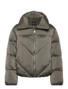 C_Padilena Vuorillinen Takki Topattu Takki Khaki Green BOSS