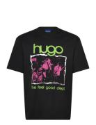 Nopix Tops T-shirts Short-sleeved Black HUGO BLUE