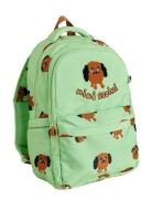 Doggies Aop School Aop Backpack Accessories Bags Backpacks Green Mini ...