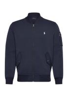 Double-Knit Bomber Jacket Bombertakki Takki Navy Polo Ralph Lauren