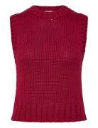 Knitted Vest Vests Knitted Vests Red Weekday