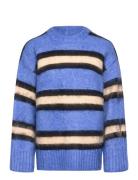 Chunky Knitted Sweater Tops Knitwear Jumpers Blue Monki