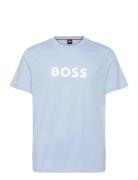 T-Shirt Rn Tops T-shirts Short-sleeved Blue BOSS