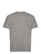 Classic Fit Jersey Crewneck T-Shirt Tops T-shirts Short-sleeved Grey P...