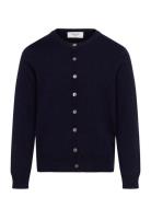 Rksofia Wool Ls Short Cardigan Tops Knitwear Cardigans Navy Rosemunde ...
