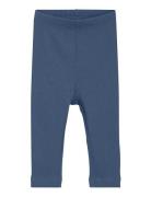 Leggings Rib Bottoms Leggings Blue Minymo
