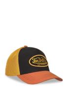 Embroidery Trucker Orange/Black Von Dutch Accessories Headwear Caps Bl...