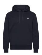 Monogram Hooded Sweatshirt Tops Sweat-shirts & Hoodies Hoodies Navy Fr...