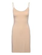 Mschbetrina Strap Dress Lyhyt Mekko Beige MSCH Copenhagen