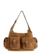 Bag W Pockets Clara Bags Small Shoulder Bags-crossbody Bags Brown Lind...