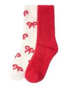 Sock Cosy 2 Pack Lingerie Socks Regular Socks Red Lindex