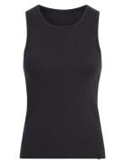 Rib Tank Tops T-shirts & Tops Sleeveless Black Calvin Klein