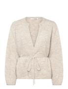Lisette Knit Cardigan Tops Knitwear Cardigans Beige A-View